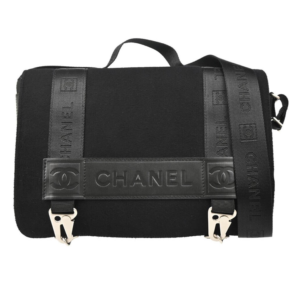 Chanel Sport Line Flap Messenger Wool and Nylon Small